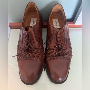Men’s Mezlan woven Oxford shoes
